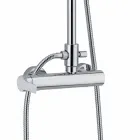 Colonna Doccia con Miscelatore Monocomando in Ottone Made in Italy - Padula Viadurini