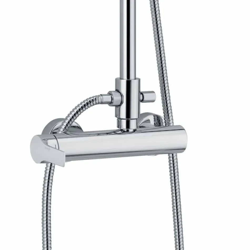 Colonna Doccia con Miscelatore Monocomando in Ottone Made in Italy - Padula Viadurini