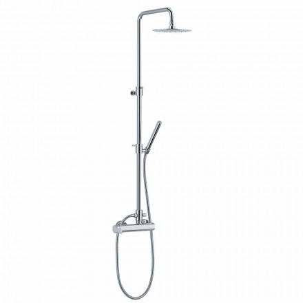 Colonna Doccia con Miscelatore Monocomando in Ottone Made in Italy - Padula Viadurini