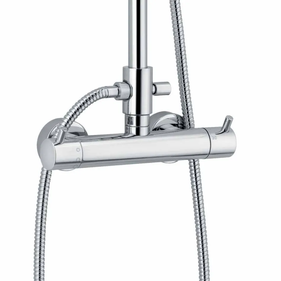 Colonna Doccia con Miscelatore Termostatico in Ottone Made in Italy - Gallo Viadurini