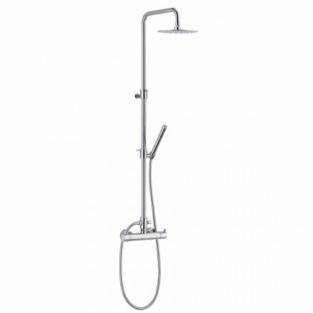 Colonna Doccia con Miscelatore Termostatico in Ottone Made in Italy - Gallo Viadurini