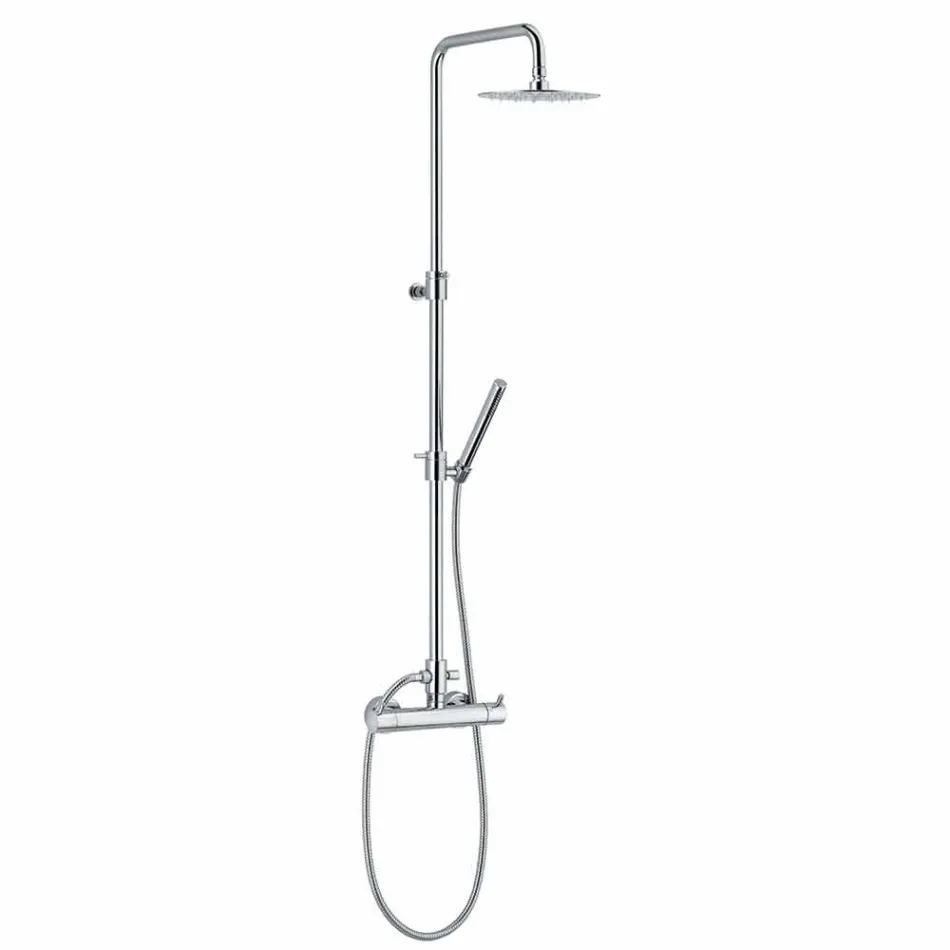 Colonna Doccia con Miscelatore Termostatico in Ottone Made in Italy - Gallo Viadurini