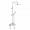 Colonna Doccia con Soffione Ultrasottile in Acciaio Made in Italy - Studio