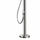 Colonna Doccia da Giardino in Acciaio Inox con Doccetta Made in Italy - Marlen Viadurini