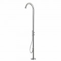 Colonna Doccia da Giardino in Acciaio Inox con Doccetta Made in Italy - Marlen