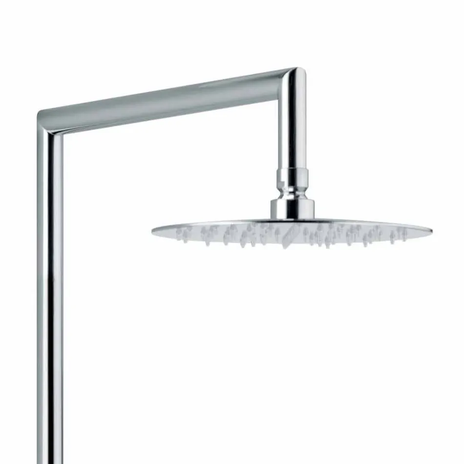 Colonna Doccia di Lusso in Ottone Finitura Cromata Made in Italy - Gallo Viadurini