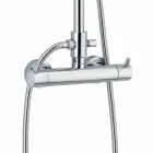 Colonna Doccia di Lusso in Ottone Finitura Cromata Made in Italy - Gallo Viadurini