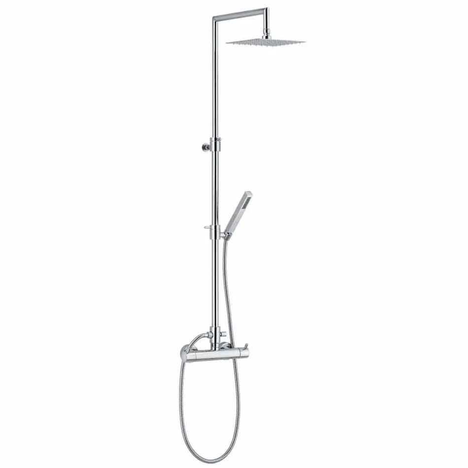 Colonna Doccia di Lusso in Ottone Finitura Cromata Made in Italy - Gallo Viadurini