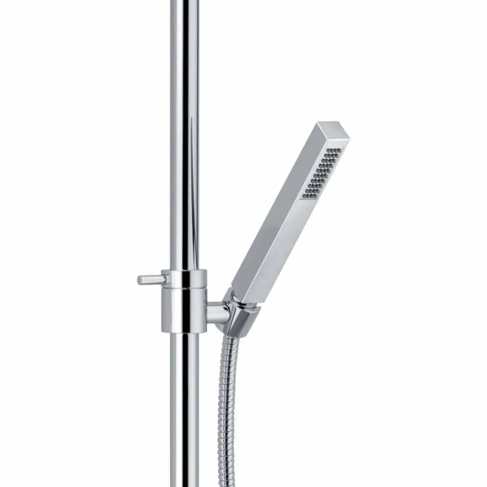 Colonna Doccia di Lusso in Ottone Finitura Cromata Made in Italy - Gallo Viadurini
