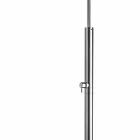 Colonna Doccia Esterna in Acciaio Cromato con Miscelatore Made in Italy - Norton Viadurini