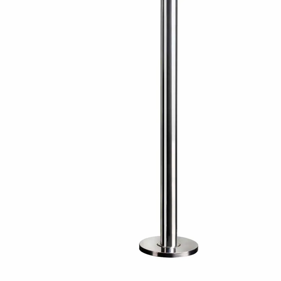 Colonna Doccia Esterna in Acciaio Cromato con Miscelatore Made in Italy - Norton Viadurini