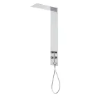 Colonna Doccia in Acciaio con Soffione a Pioggia Made in Italy - Sailor Viadurini