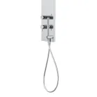 Colonna Doccia in Acciaio con Soffione a Pioggia Made in Italy - Sailor Viadurini