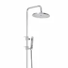 Colonna Doccia in Ottone con Doccia in Abs e Soffione Made in Italy - Cappa Viadurini