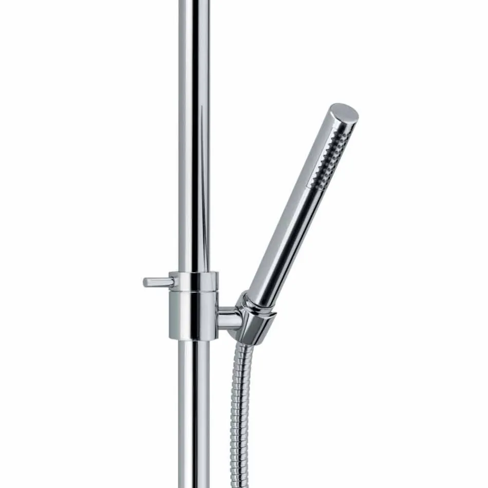 Colonna Doccia in Ottone con Miscelatore Termostatico Made in Italy - Gallo Viadurini