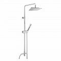 Colonna Doccia in Ottone con Soffione e Doccetta in Abs Made in Italy - Lesio