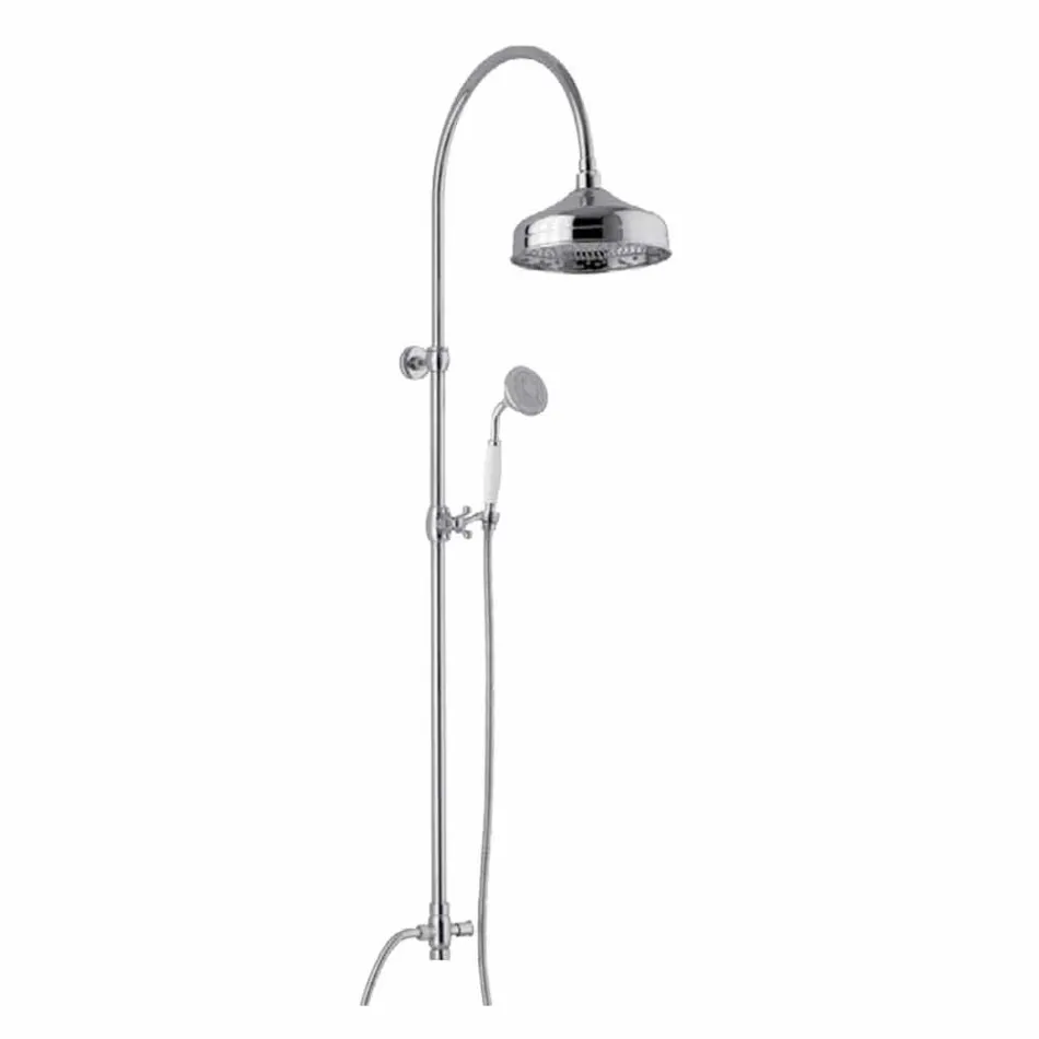 Colonna Doccia in Ottone con Soffione e Doccetta in Abs Made in Italy - Rimo Viadurini