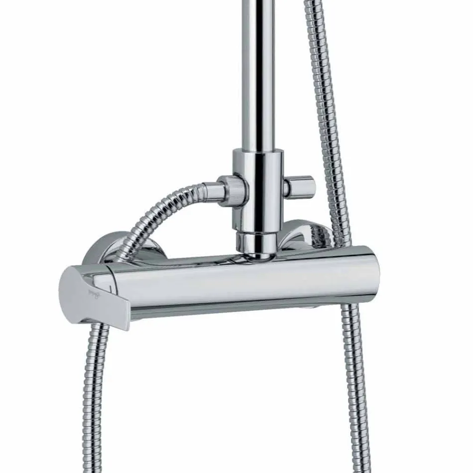 Colonna Doccia in Ottone con Soffione e Doccia in ABS Made in Italy - Padula Viadurini