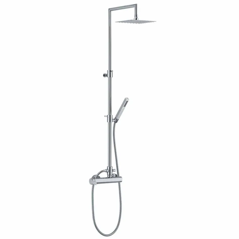 Colonna Doccia in Ottone con Soffione e Doccia in ABS Made in Italy - Padula Viadurini