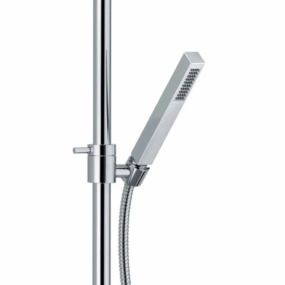 Colonna Doccia in Ottone con Soffione e Doccia in ABS Made in Italy - Padula Viadurini