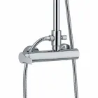Colonna Doccia in Ottone con Soffione e Doccia in ABS Made in Italy - Padula Viadurini