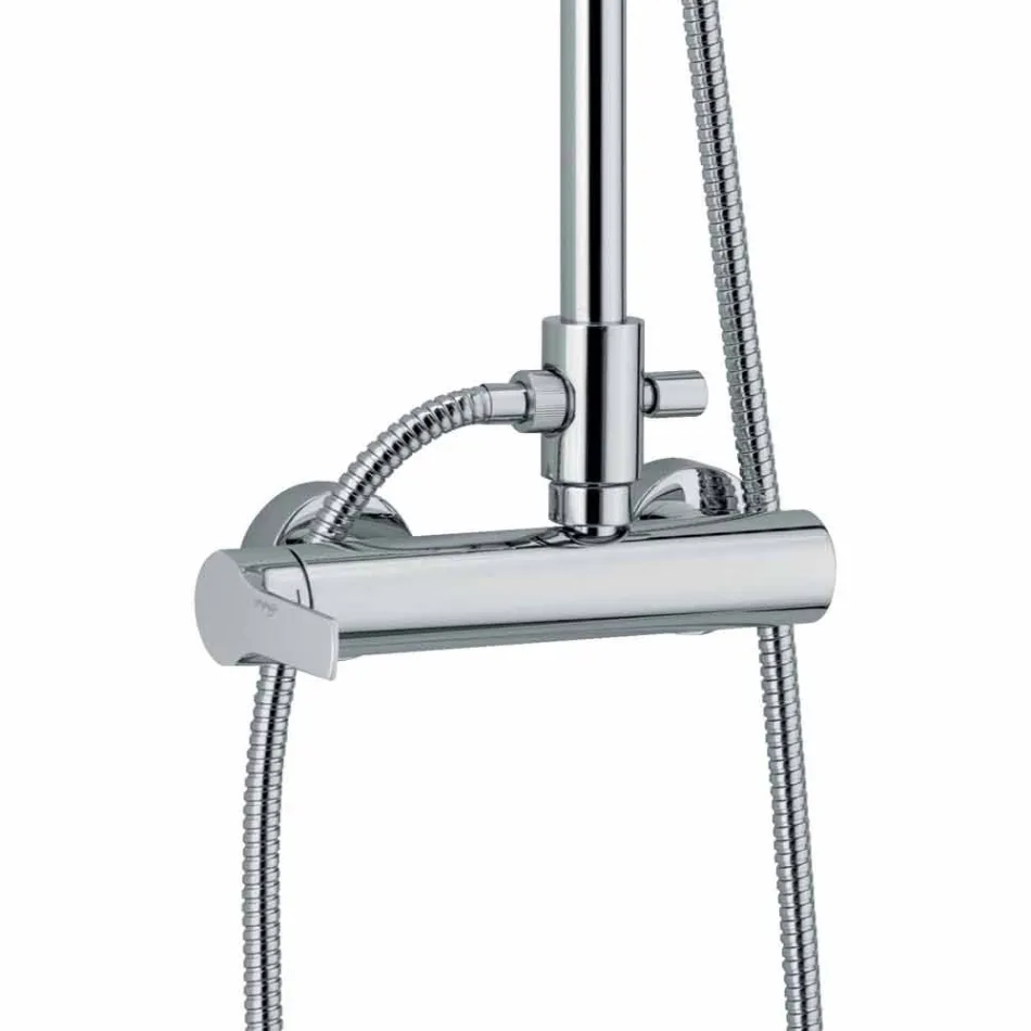 Colonna Doccia in Ottone con Soffione e Doccia in ABS Made in Italy - Padula Viadurini