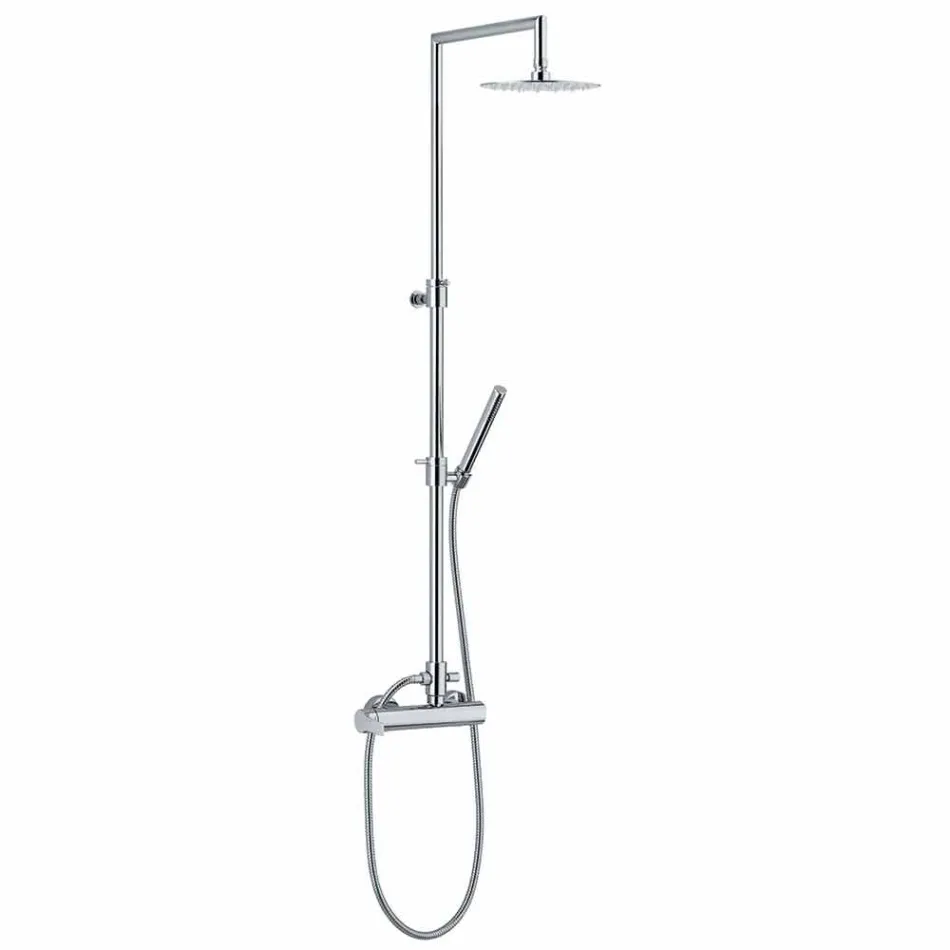 Colonna Doccia in Ottone con Soffione e Doccia in ABS Made in Italy - Padula Viadurini