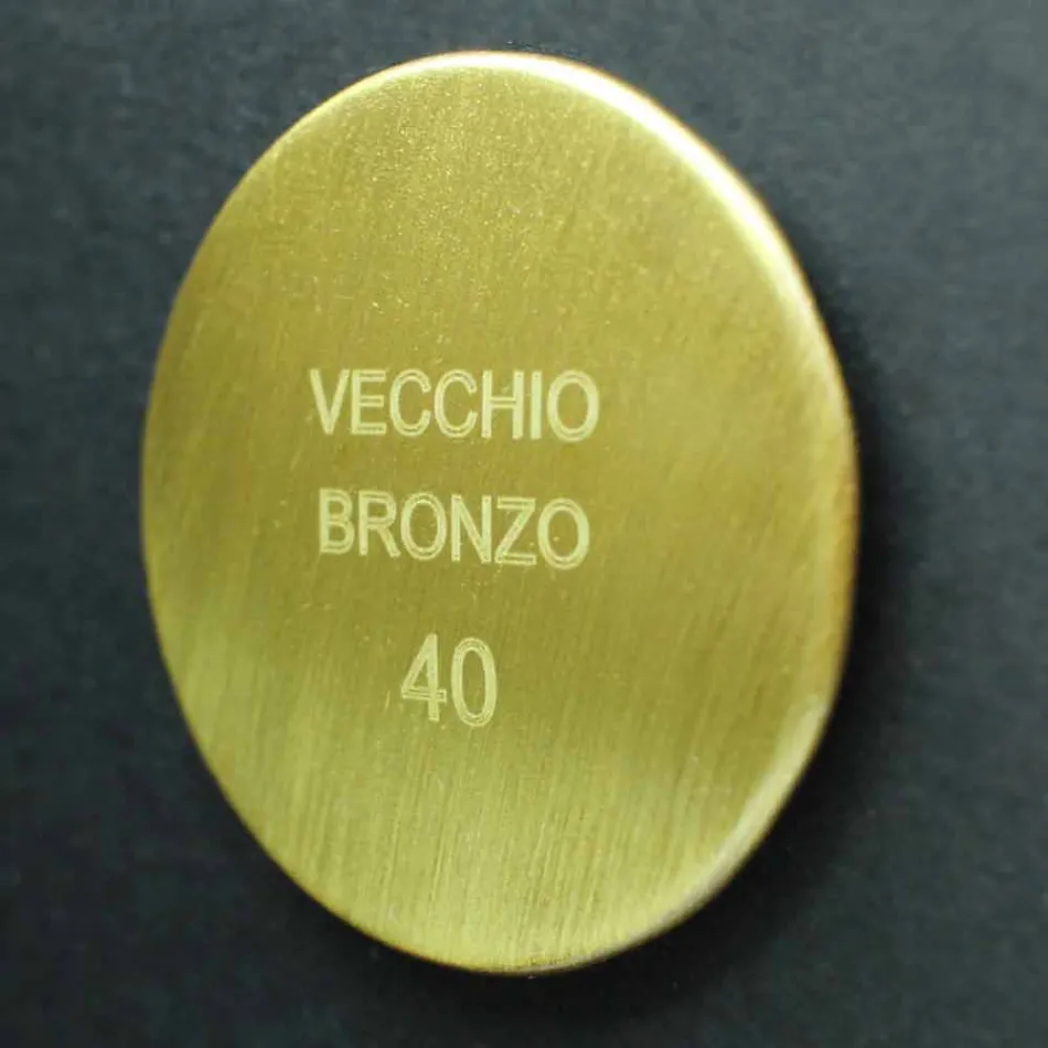 Colonna Doccia in Ottone con Soffione Quadrato in Acciaio Made in Italy - Lipari Viadurini