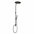 Colonna Doccia in Ottone con Soffione Rotondo in Acciaio Made in Italy - Kennedy Viadurini