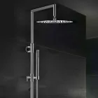 Colonna Doccia in Ottone con Soffione Ultrasottile Rotondo Made in Italy - Merio Viadurini