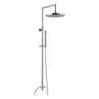 Colonna Doccia in Ottone Cromato con Doccetta in Abs Made in Italy - Selvio Viadurini