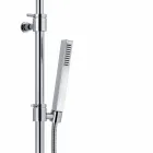 Colonna Doccia in Ottone Cromato con Soffione e Flessibile Made in Italy - Cunio Viadurini
