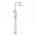 Colonna Doccia in Ottone Cromato con Soffione Ultraslim Made in Italy - Primo