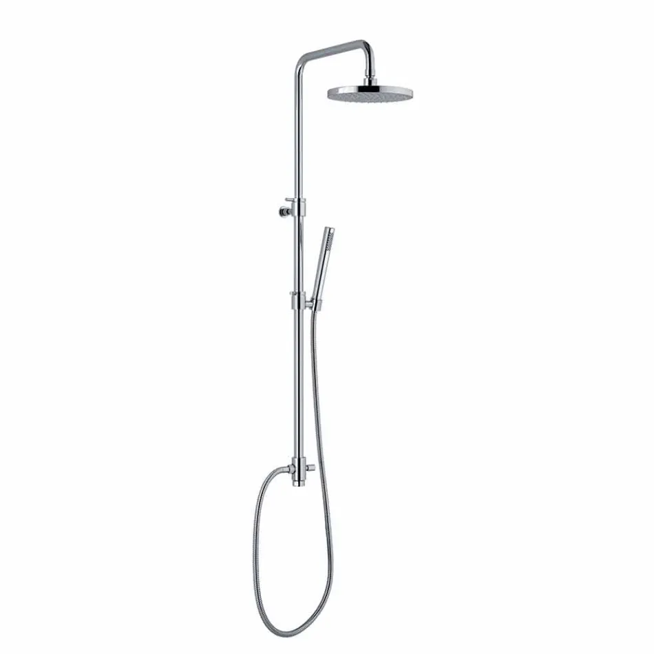 Colonna Doccia in Ottone Cromato Telescopica e Orientabile Made in Italy - Naspo Viadurini