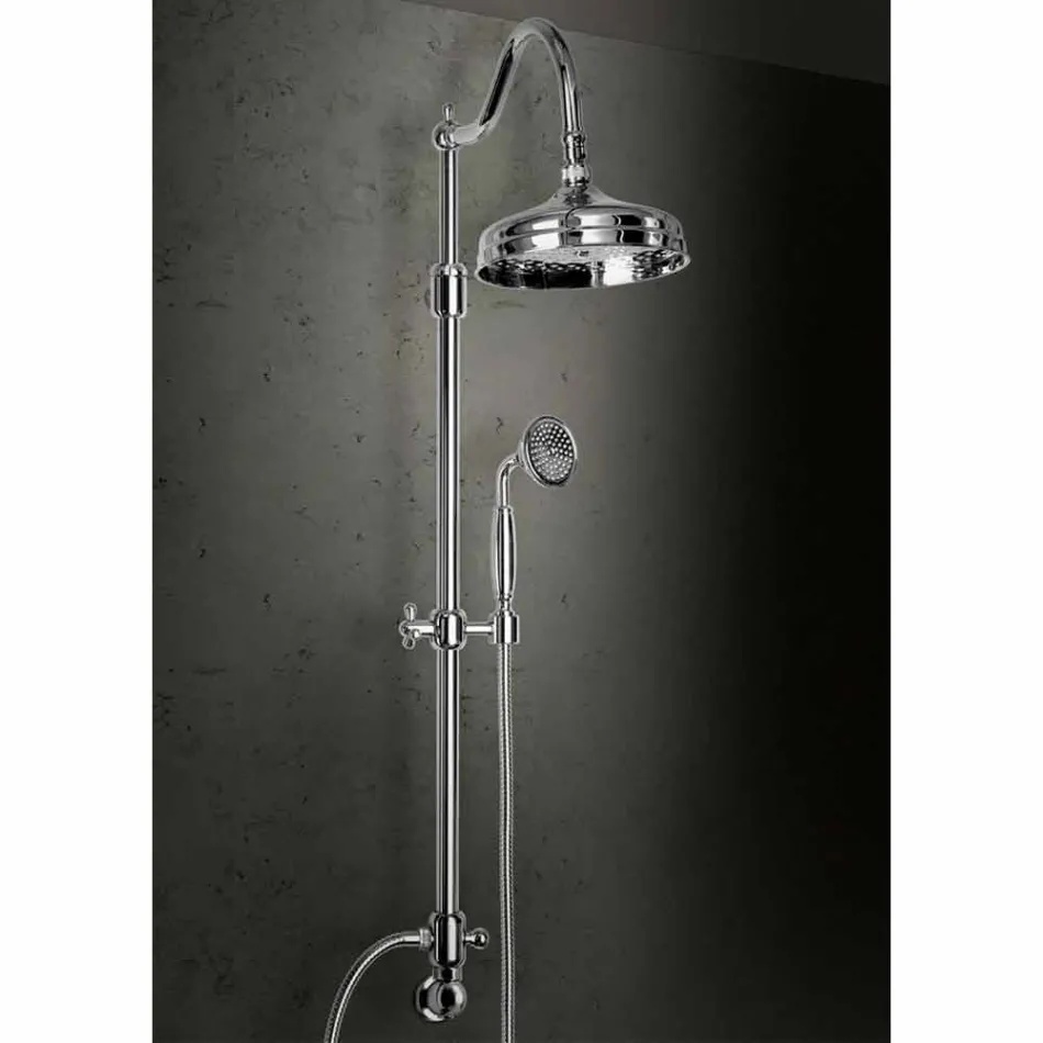 Colonna Doccia in Ottone Senza Miscelatore Design Classico Made in Italy - Yunda Viadurini