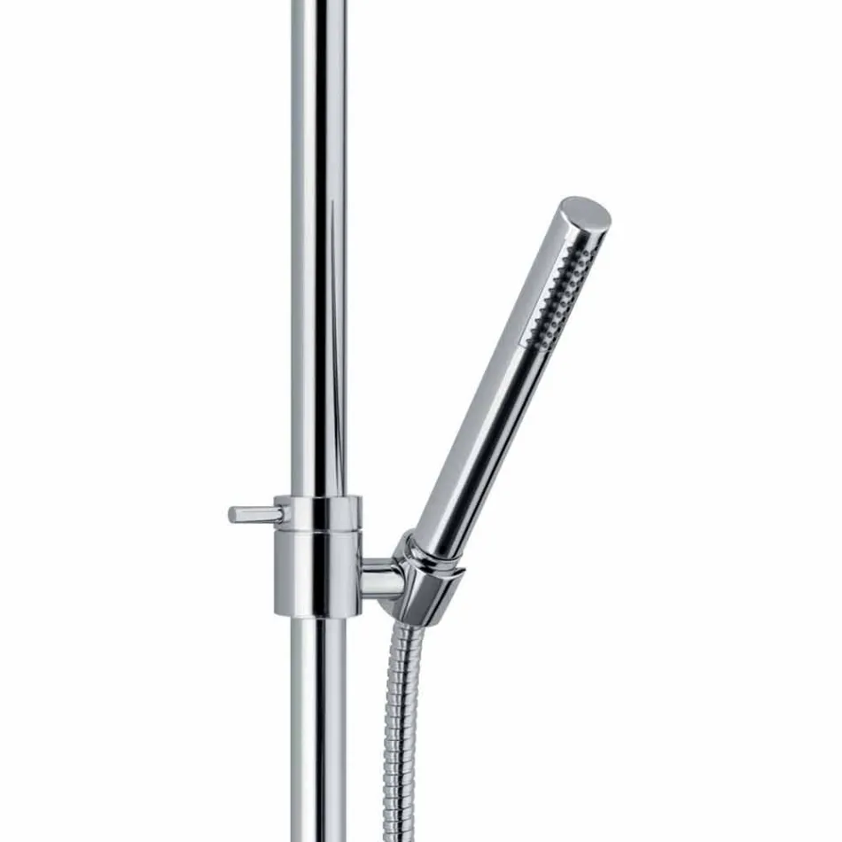 Colonna Doccia Moderna in Ottone Finitura Cromata Made in Italy - Gallo Viadurini