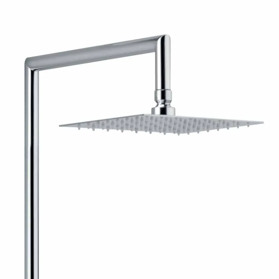 Colonna Doccia Moderna in Ottone Finitura Cromata Made in Italy - Gallo Viadurini
