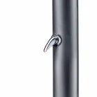 Colonna Doccia Solare da Giardino in Acciaio Inox Nero Made in Italy - Werner Viadurini