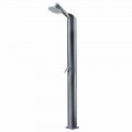 Colonna Doccia Solare da Giardino in Acciaio Inox Nero Made in Italy - Werner