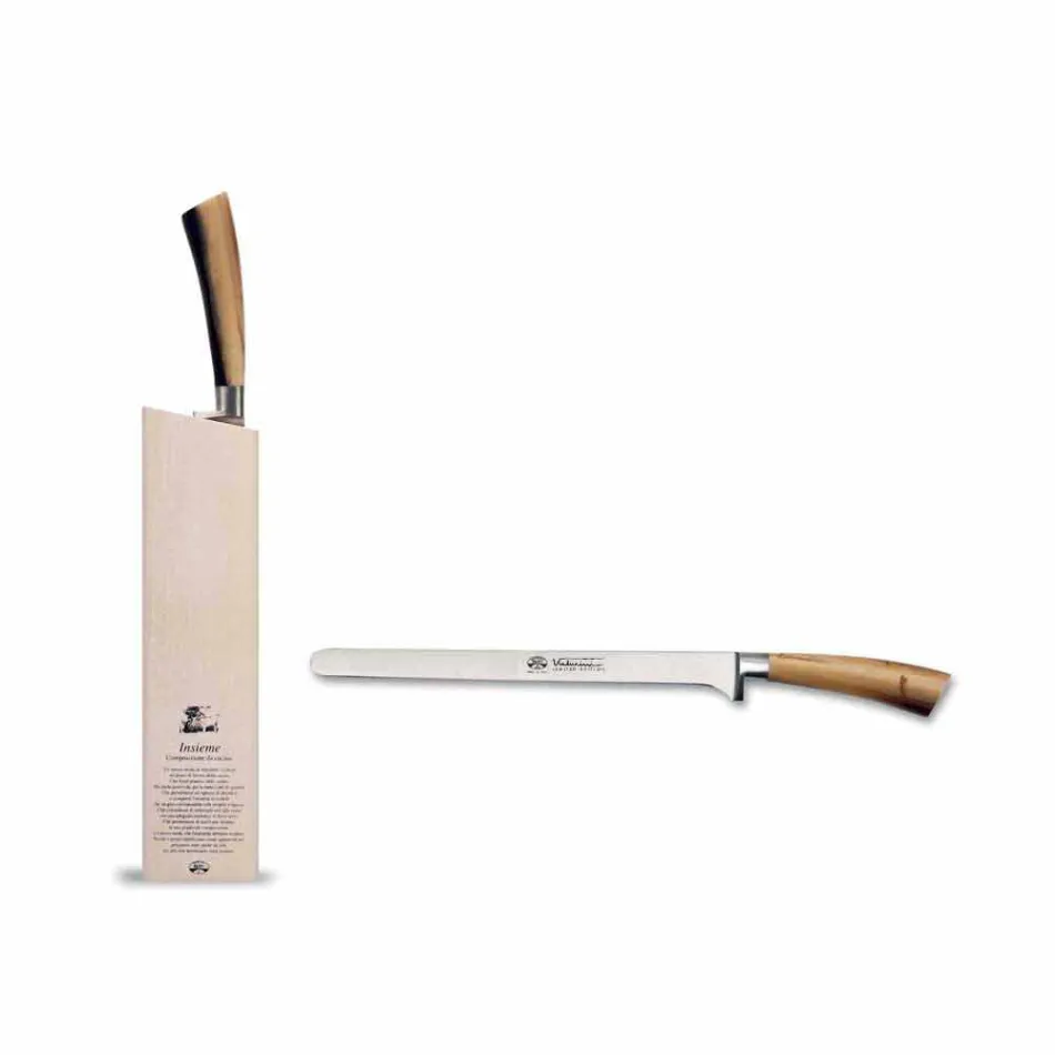 Coltello Prosciutto Insieme con Ceppo Berti in Esclusiva per Viadurini - Fasano Viadurini
