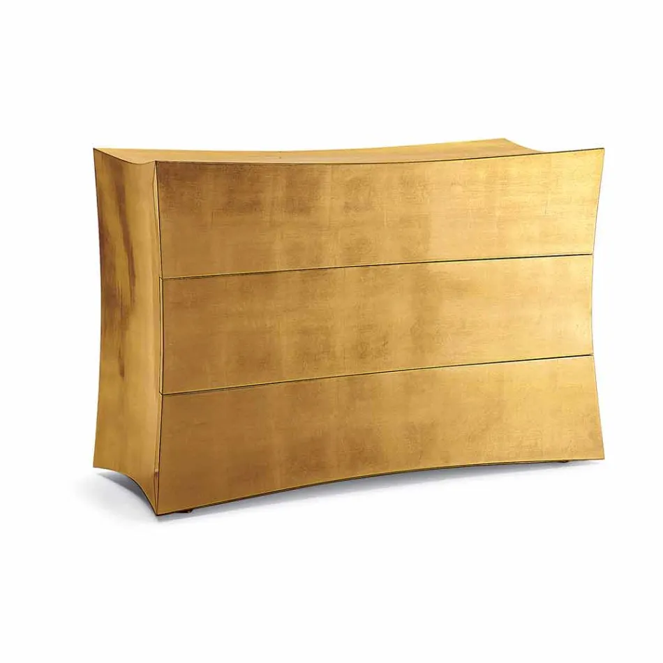 Comò a 3 cassetti in MDF design moderno, made in Italy, Isidoro Viadurini