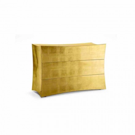 Comò a 3 cassetti in MDF design moderno, made in Italy, Isidoro Viadurini