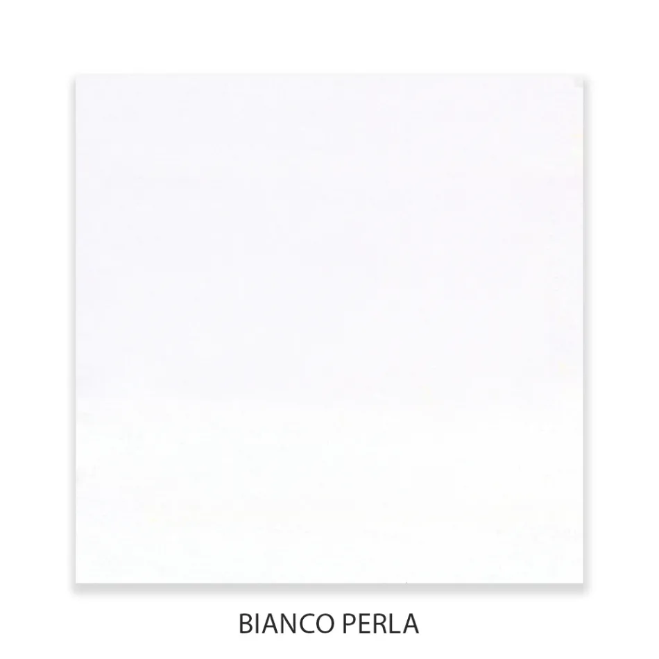 Comò con 3 Cassetti in Listellare di Tiglio Bianco Perla Made in Italy - Babaevo Viadurini