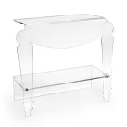 Comodino Artigianale in Plexiglass Trasparente Design Classico - Salino Viadurini