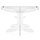Comodino design classico, in cristallo acrilico e PMMA Tiana Viadurini