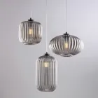 Complemento Luminoso di Design in Vetro e Metallo Made in Italy dal Look - Tucana Viadurini