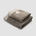 Completo Asciugamano Viso e Asciugamano Ospite in Spugna e Misto Lino - Kilim Viadurini