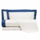 Completo Lenzuola da Letto Matrimoniale in Raso con Bordi Colorati - Giacinto Viadurini
