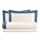 Completo Letto Matrimoniale in 100% Cotone e 10% Raso di Cotone - Dettaglio Viadurini