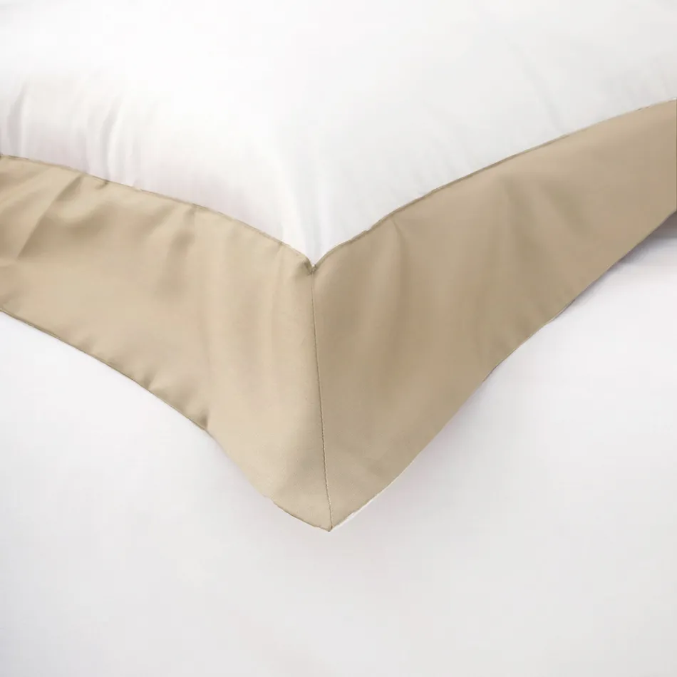 Completo Letto Matrimoniale in 100% Cotone e 10% Raso di Cotone - Dettaglio Viadurini